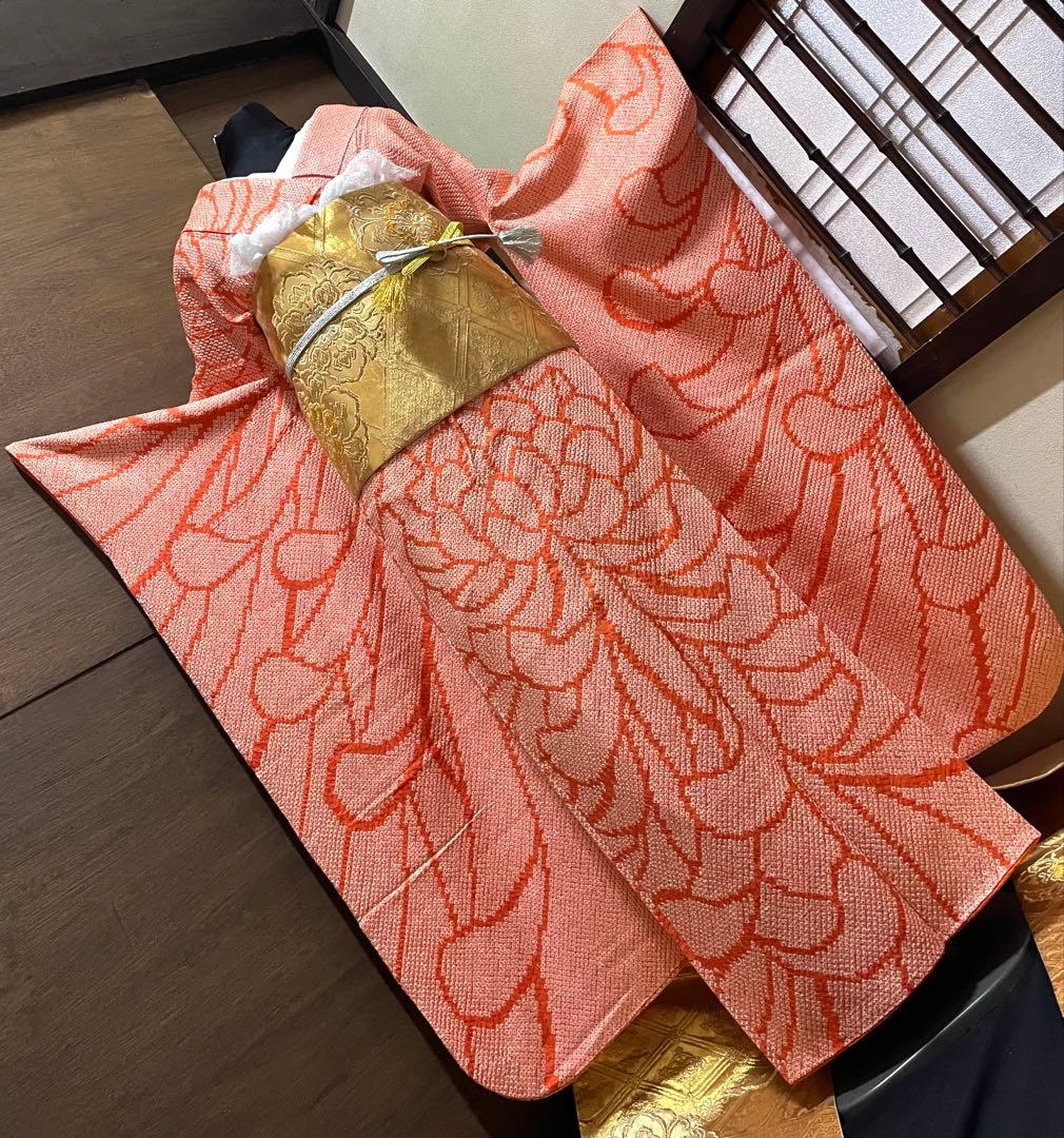 振袖フルセット6点サイズS〜M 総絞り　乱菊　正絹
