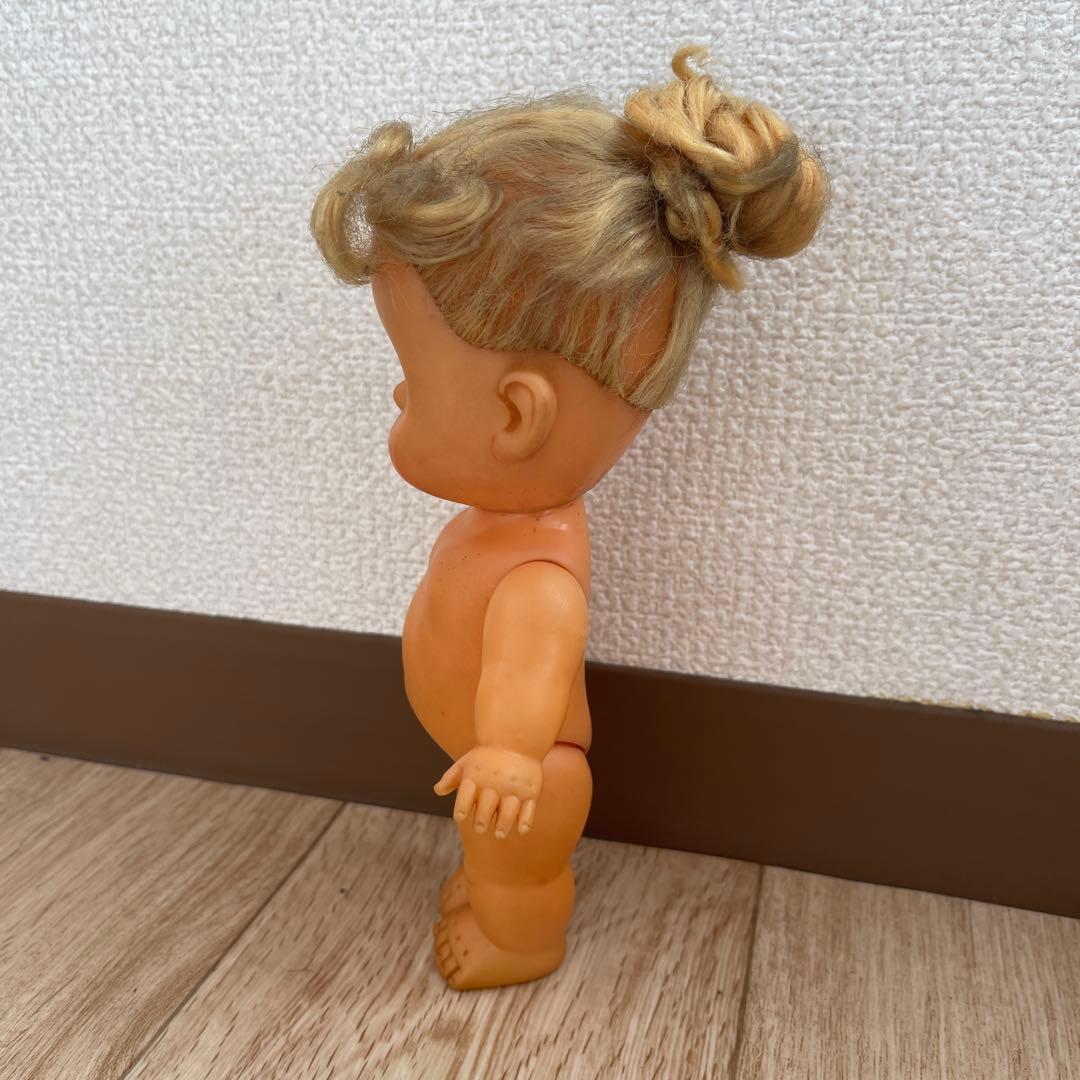 希少レア　昭和当時品　レトロ　ヴィンテージ　金髪ベビードール　フィギュア　ソフビ