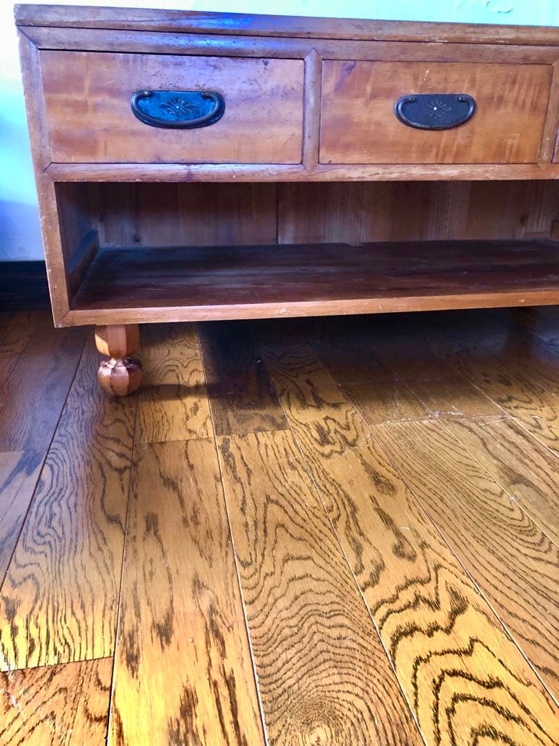 ■レトロ■古い木　引き出し３杯のローボード　テレビ台　ベンチ