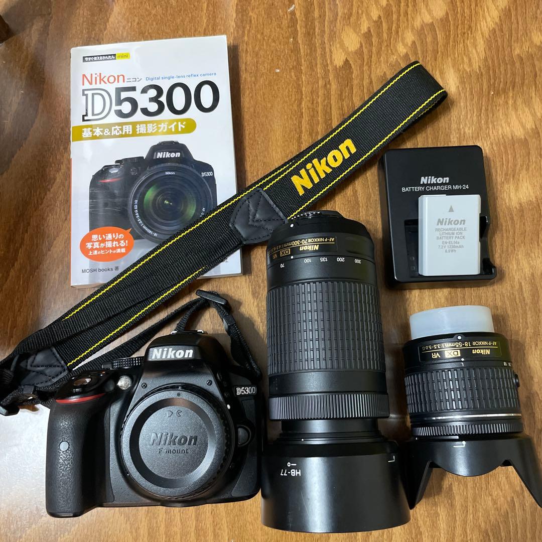 Nikon D5300 デジタル一眼レフ 本体とレンズ2本