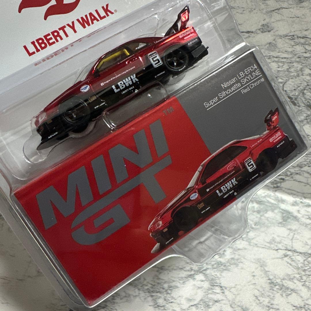 リバティーウォーク 日産 LB-ER34 ブラジル限定 レッドクローム