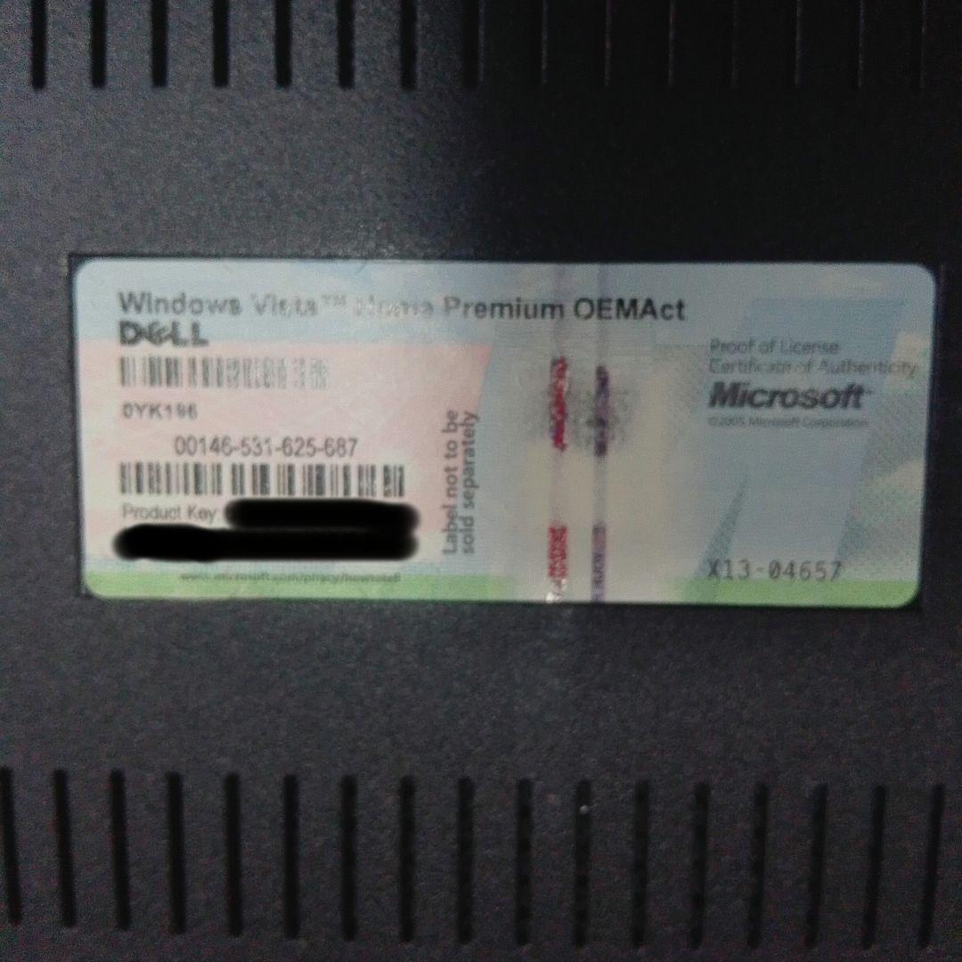 ノートパソコン DELL inspiron1525 Windows Vista