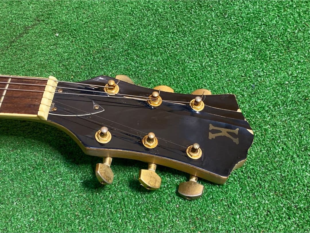 Kモデルギター ブラック 22フレット