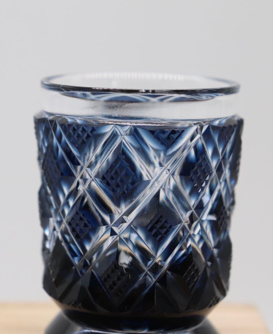 未使用　薩摩切子ガラス　共箱　送料込み250525