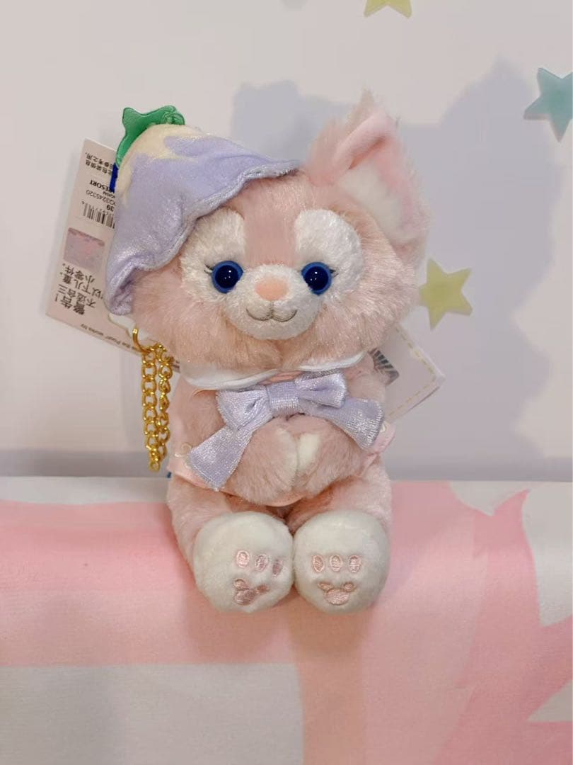 お顔厳選　上海ディズニー　虹　カラフル　リーナベル　ぬいぐるみss5526