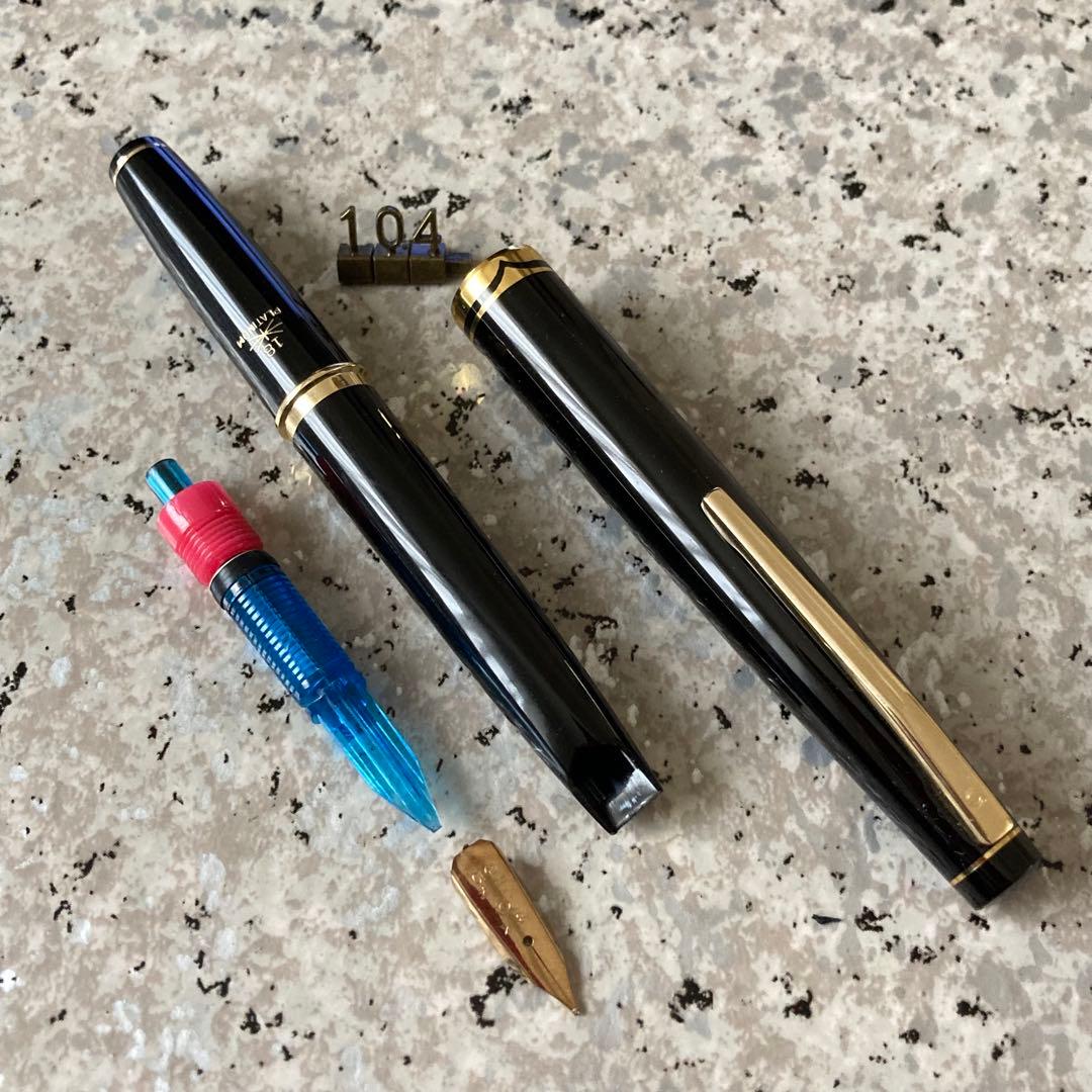 #104 オーバーホール済み 万年筆 PLATINUM プラチナ 18k