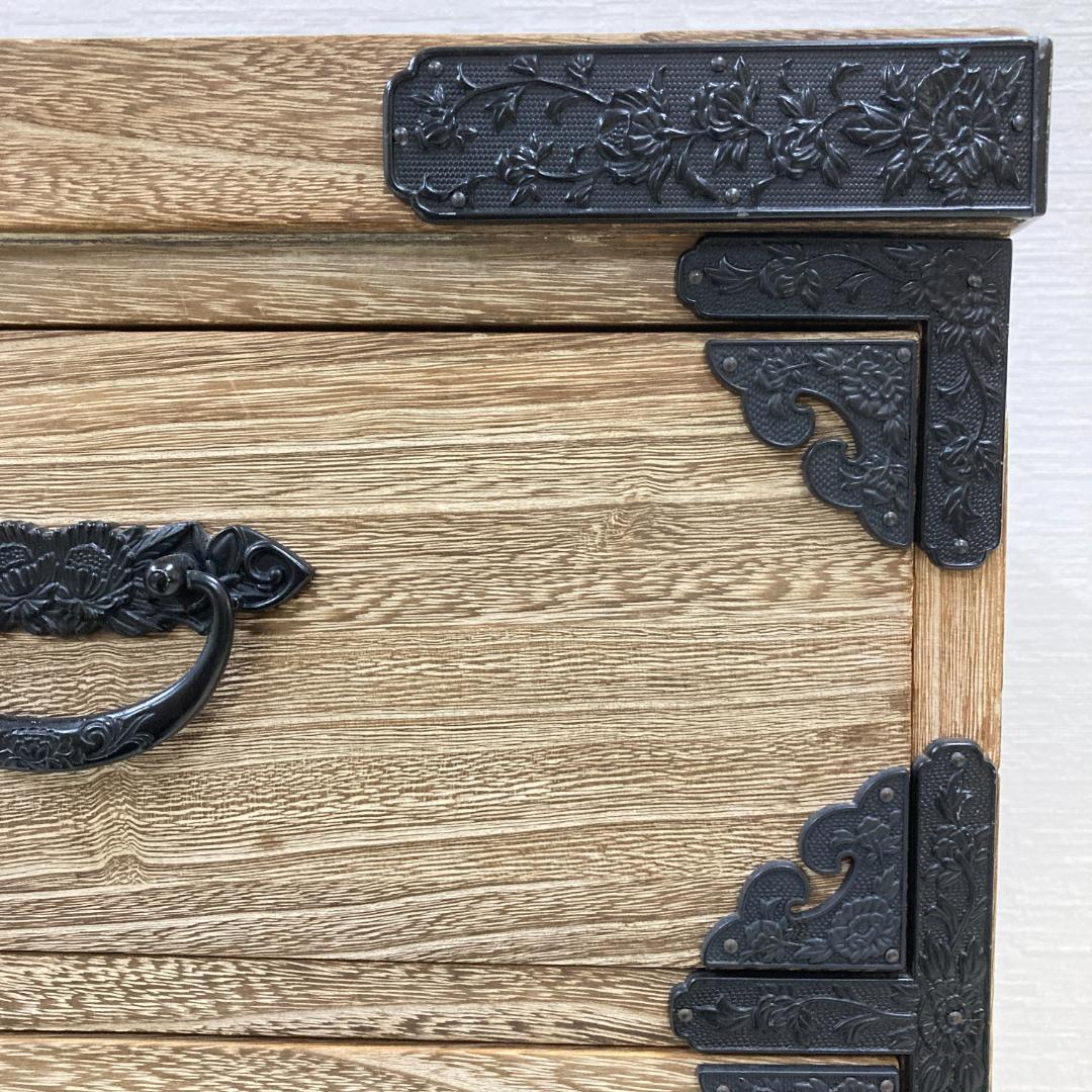 民芸箪笥　工芸タンス　４段　チェスト　古民家　時代風