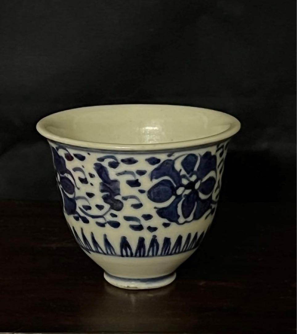 【倉庫整理品】希少品•【成化年製】染付小杯：MT 2-89