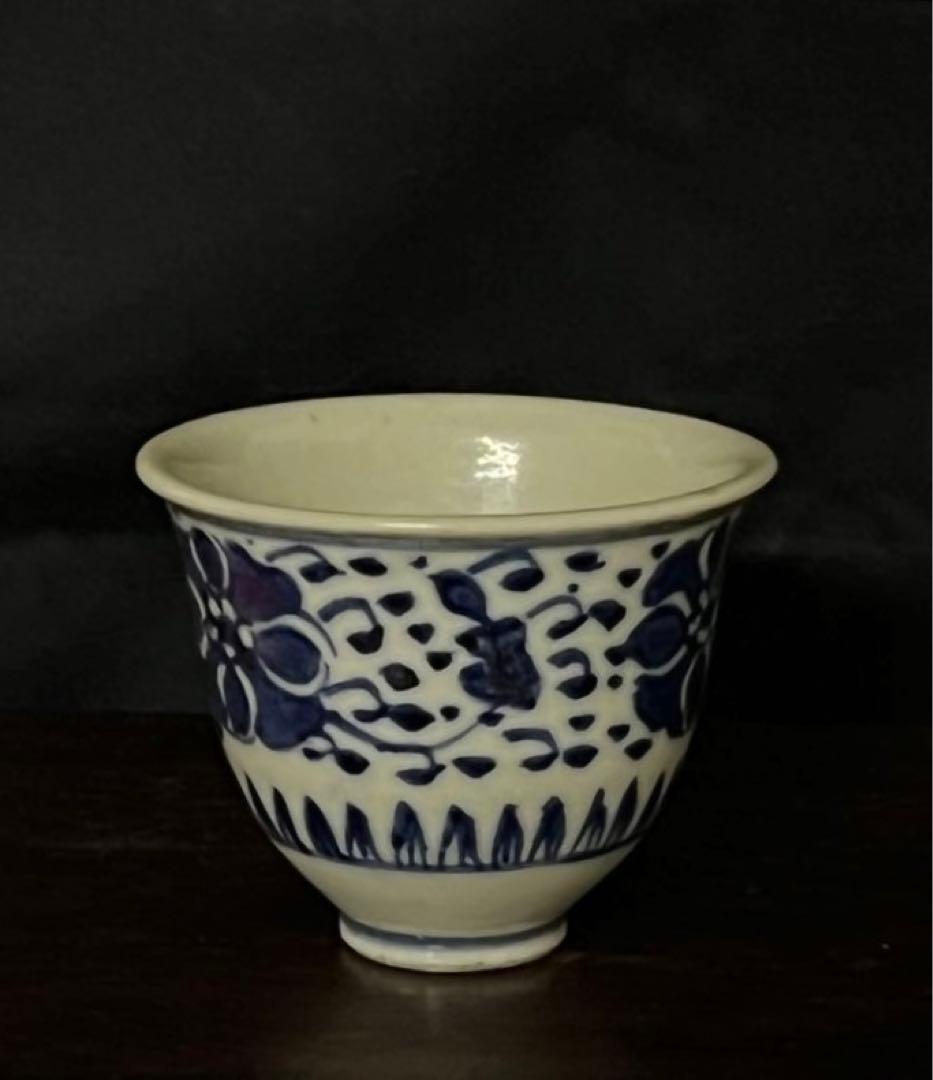 【倉庫整理品】希少品•【成化年製】染付小杯：MT 2-89