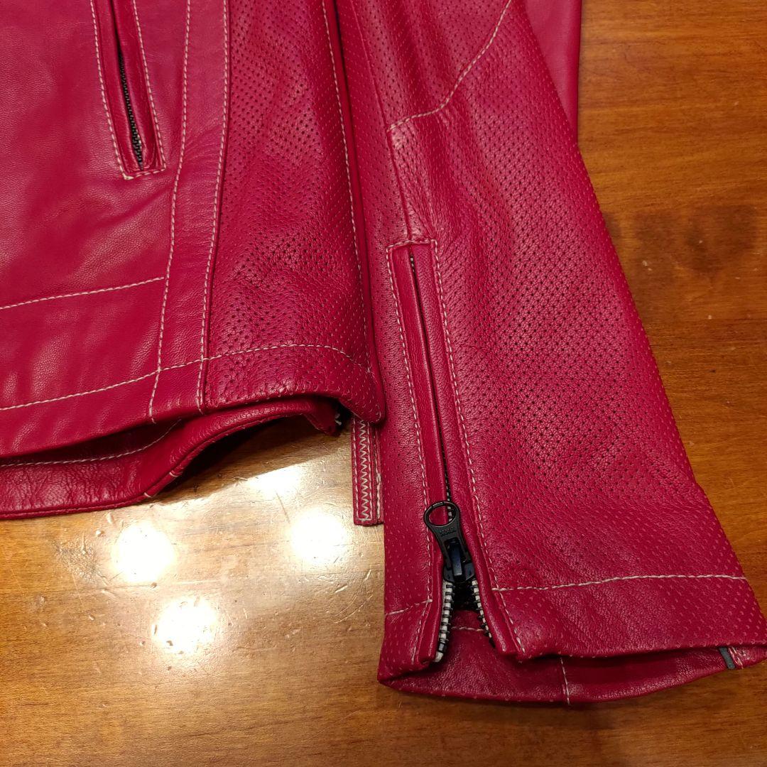 UNION JAP 赤いレザージャケット Lサイズ