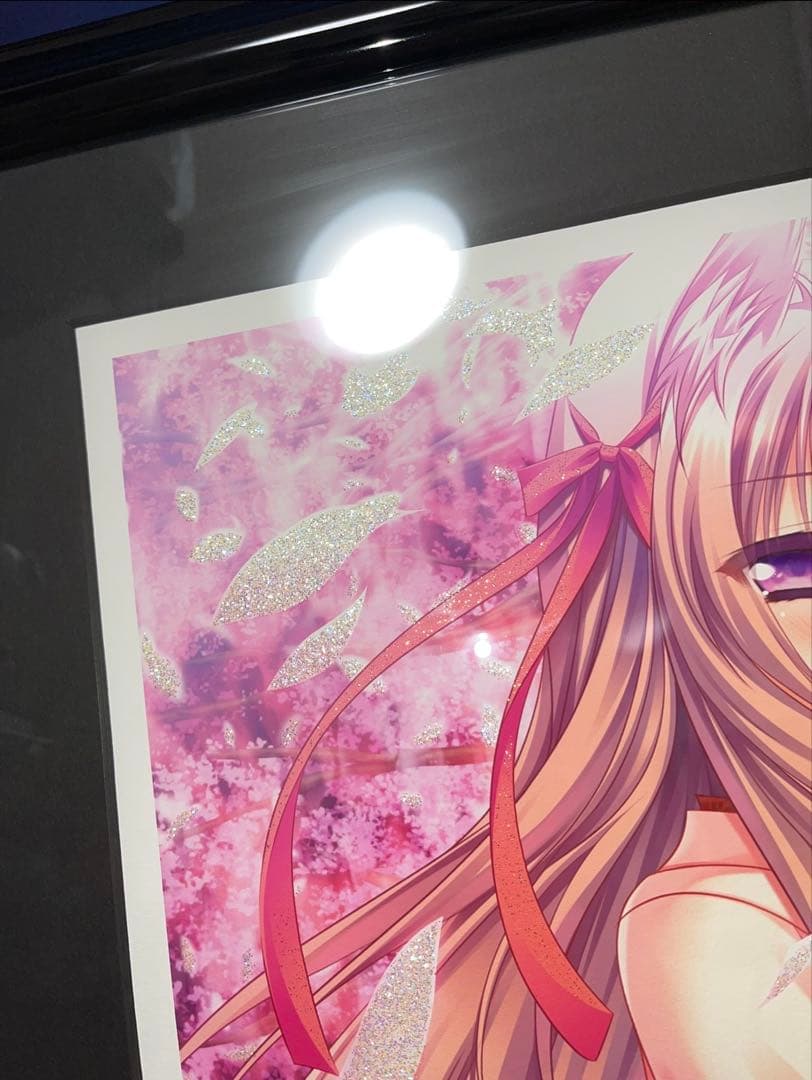 萌木原ふみたけ 版画 桜の樹との対話 アールビバン ミクスドメディア