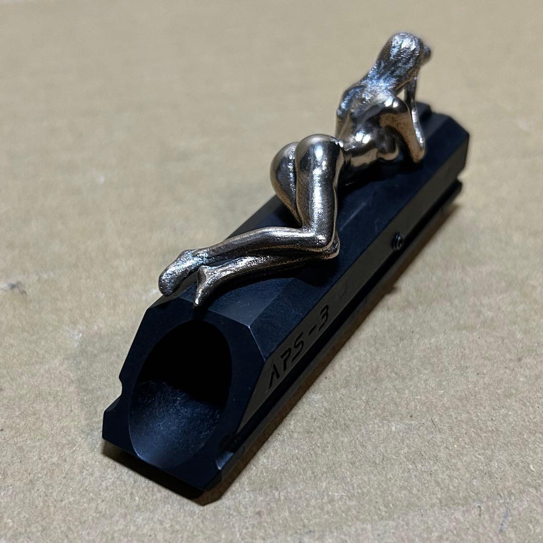 APS-3 フロントサイトブロック 射撃の女神 ブロンズ 彫金加工 ワンオフ