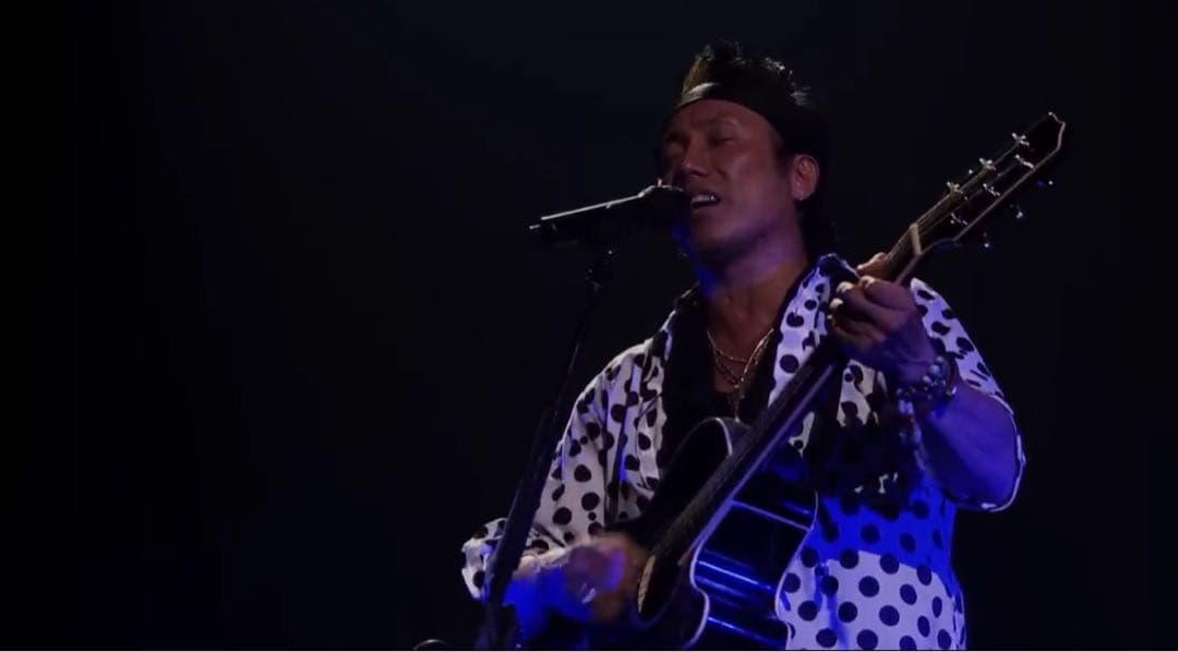 長渕剛着用　ドットシャツ