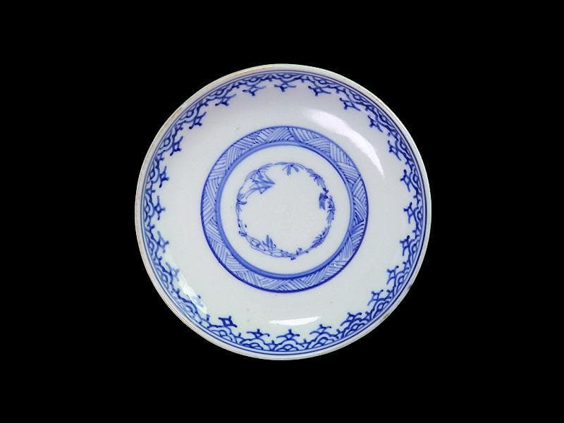 古伊万里　金襴手　若松に梅　舞鶴の図　大振蓋茶碗　２客　E170AS-fbtg