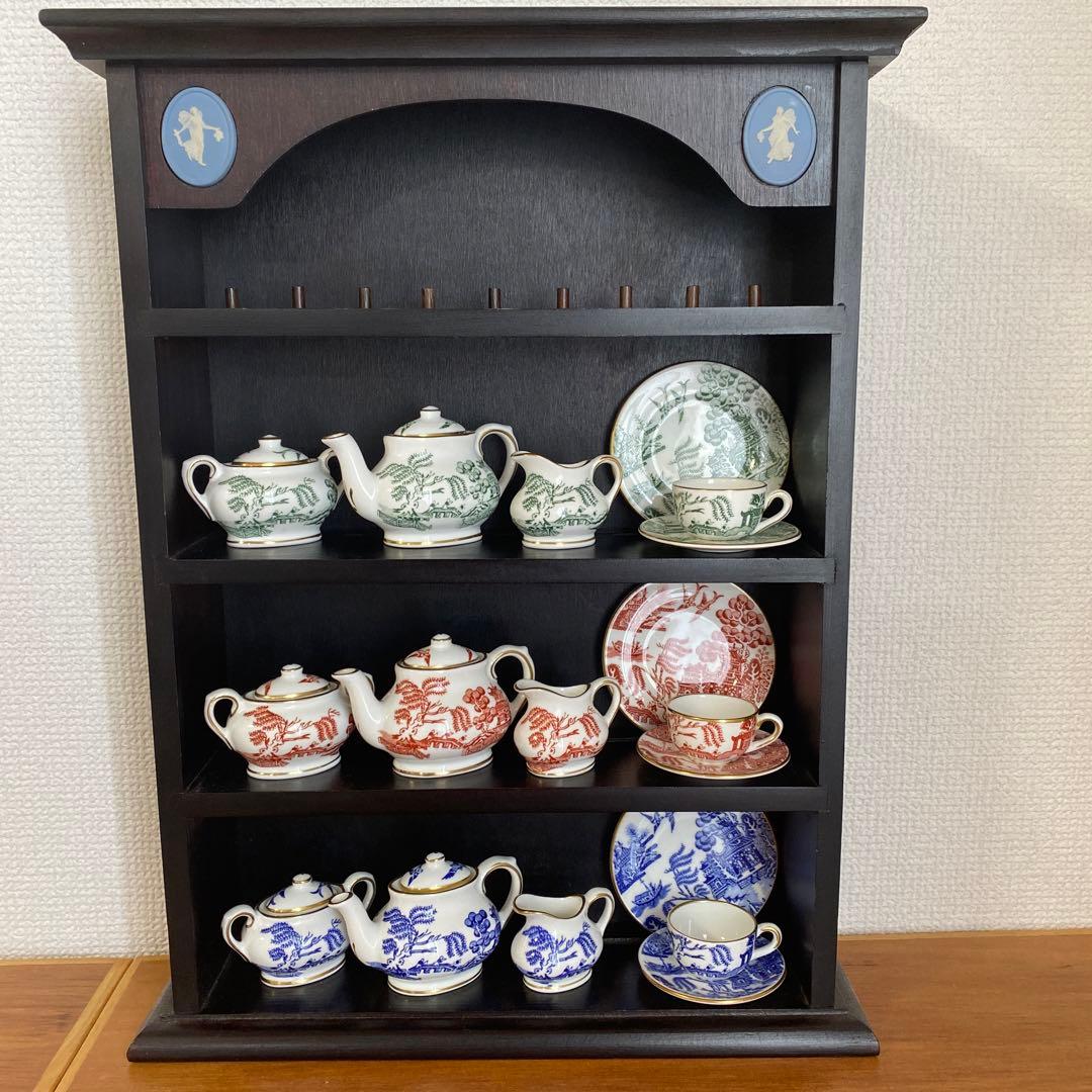 コールポート グリーン　ウィロー オールドウィロー ミニチュア　ティーセット