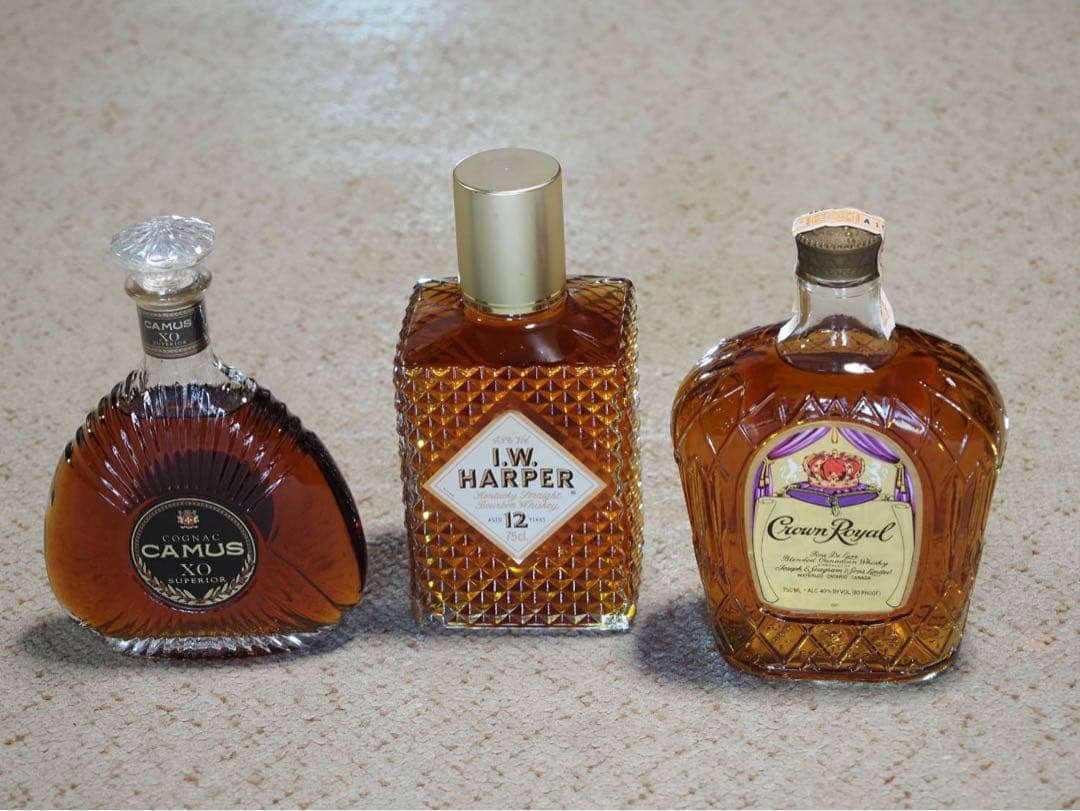 値下げ　洋酒３本セット　CAMUS CROUN  IW HARPER