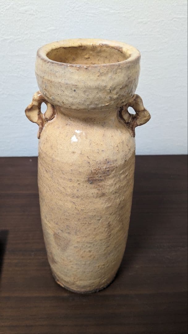 大野瑞峰作　萩焼　花瓶