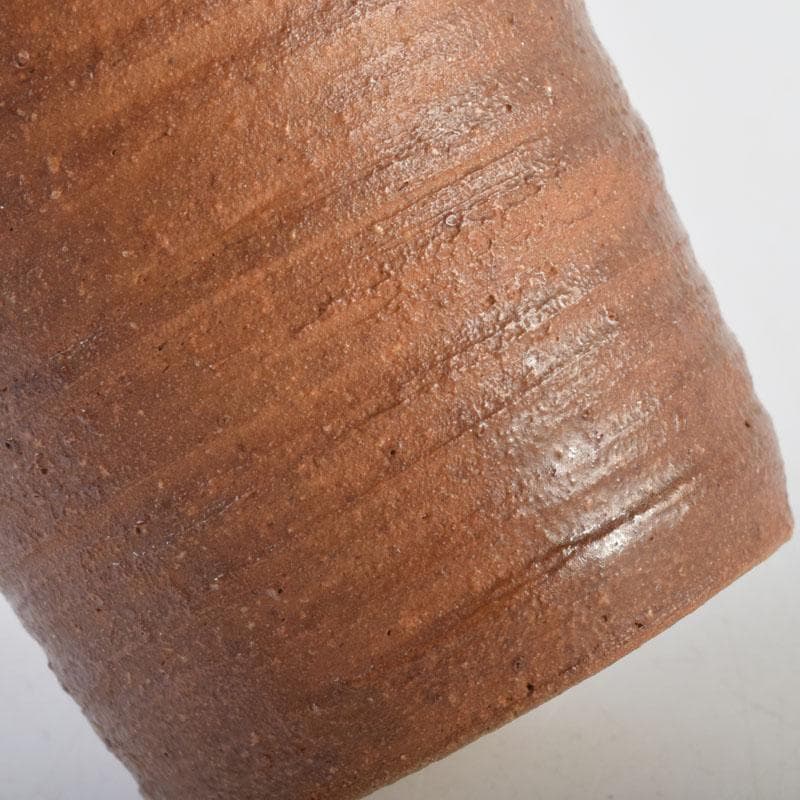 茶道具　信楽焼　清宗作　肩衝茶入　仕覆付　共箱　V　9141