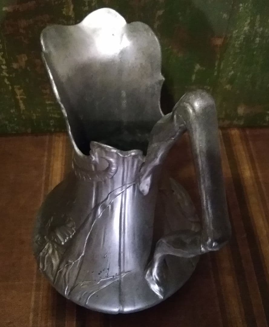 特大アンティーク 悪魔の水差し 花瓶 壺 カラフェアール・ヌーヴォー ロココ