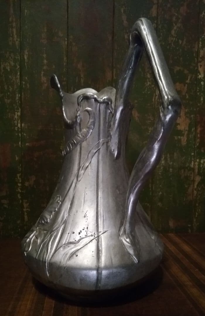 特大アンティーク 悪魔の水差し 花瓶 壺 カラフェアール・ヌーヴォー ロココ