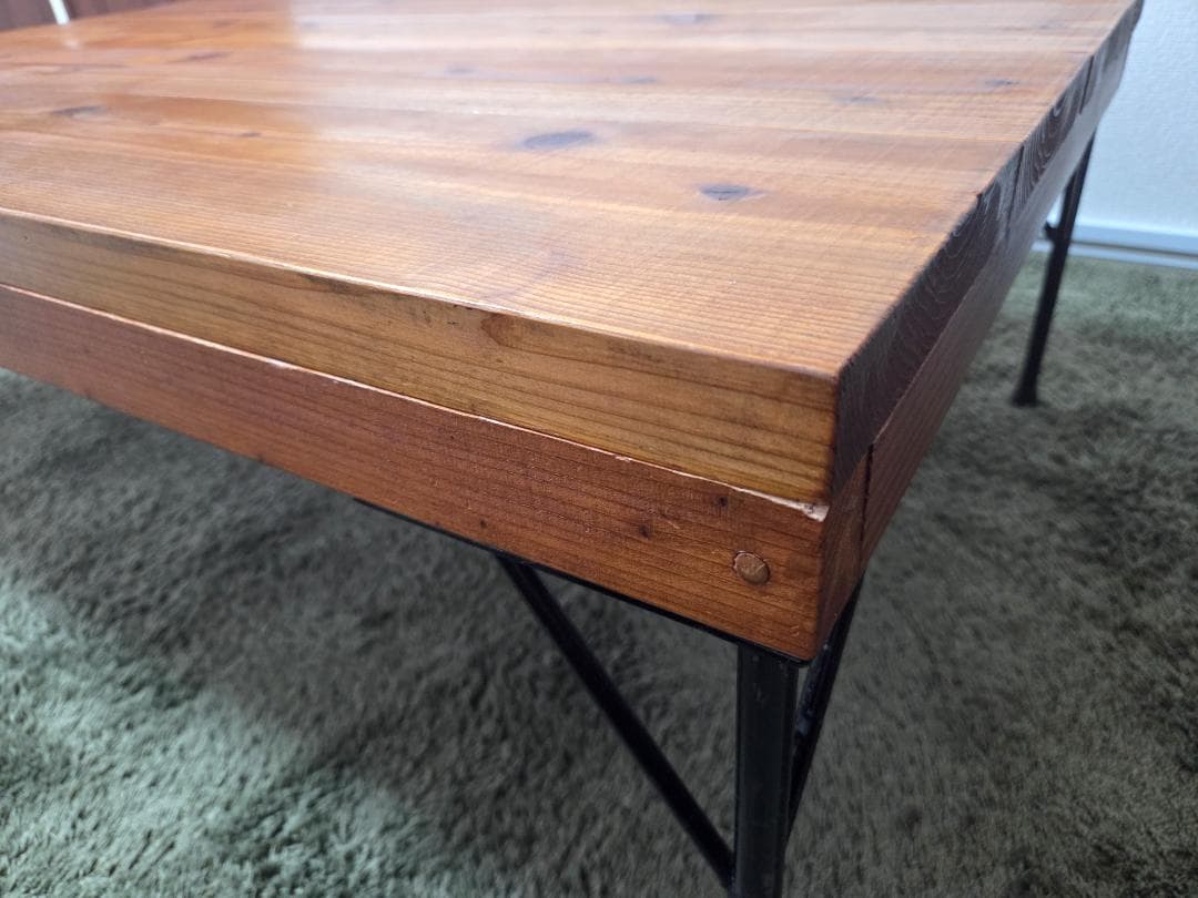 無垢×アイアン　こたつローテーブル