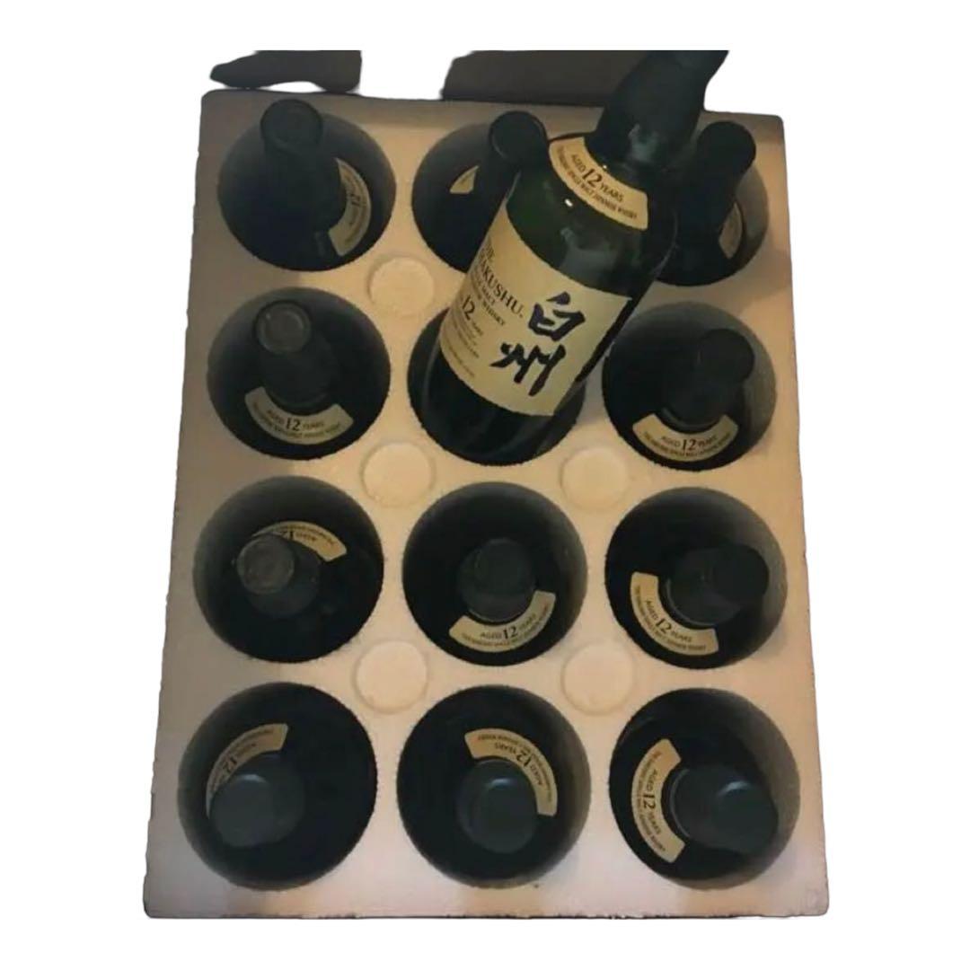 サントリー白州12年12本　国内販売品より50ml多い750ml NYで購入