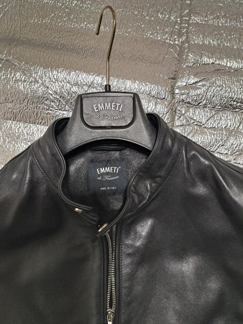 EMMETI　JURI　ユリ　48　L　黒　ブラック　シングルライダース