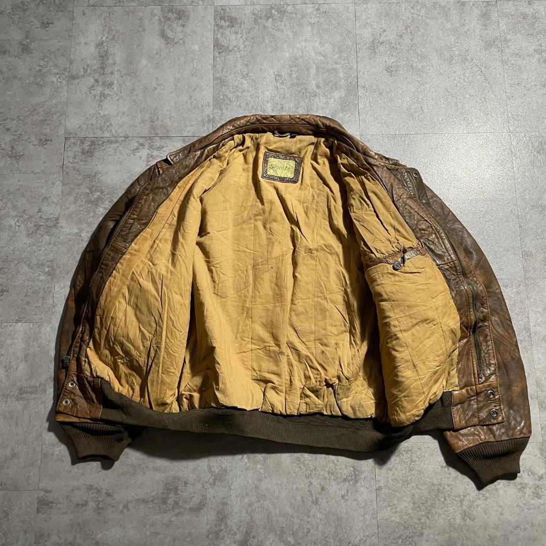 90s StJohn'sBay セントジョンズベイ A2 レザージャケット