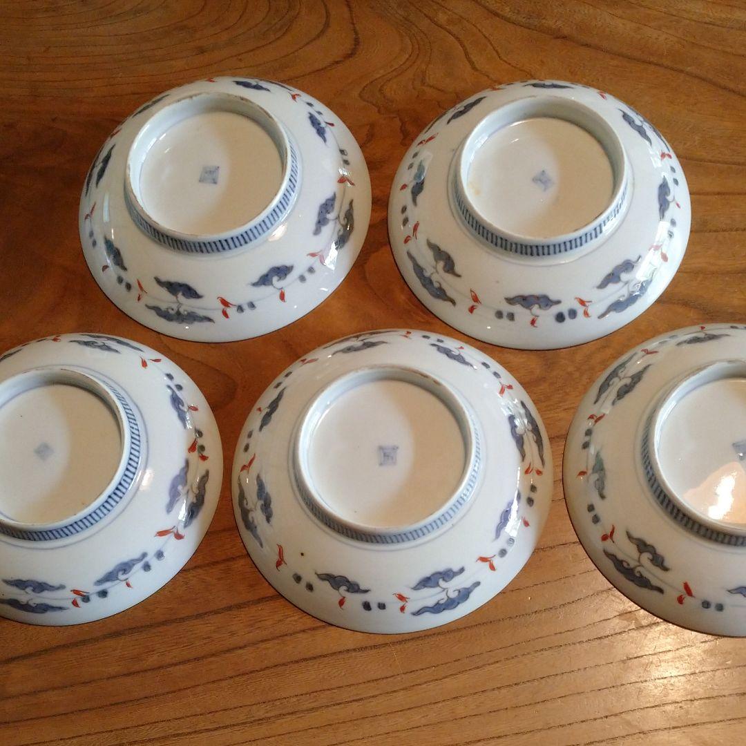 古伊万里有田焼 金蘭手 5客揃い