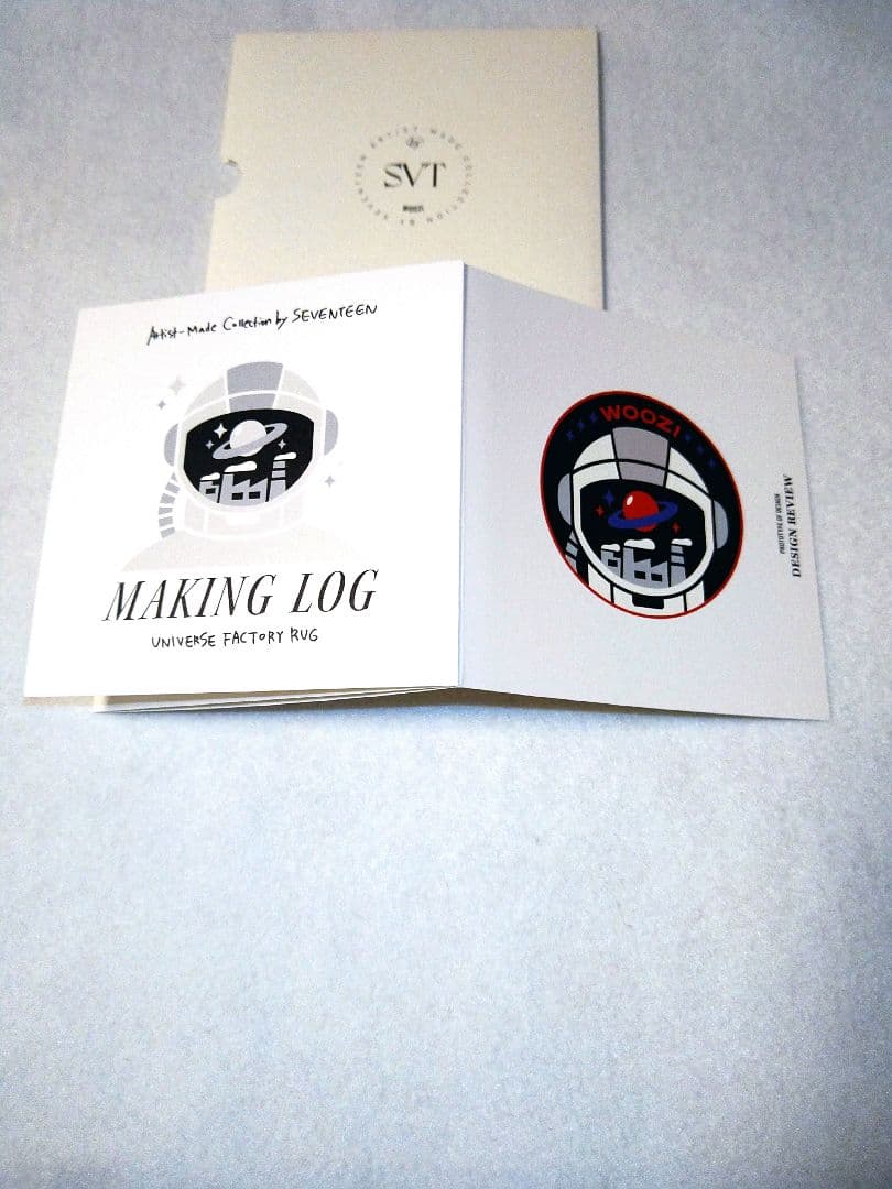 by SEVENTEEN　ウジ　アーティストメイド　ラグ　RAG　宇宙工場カード