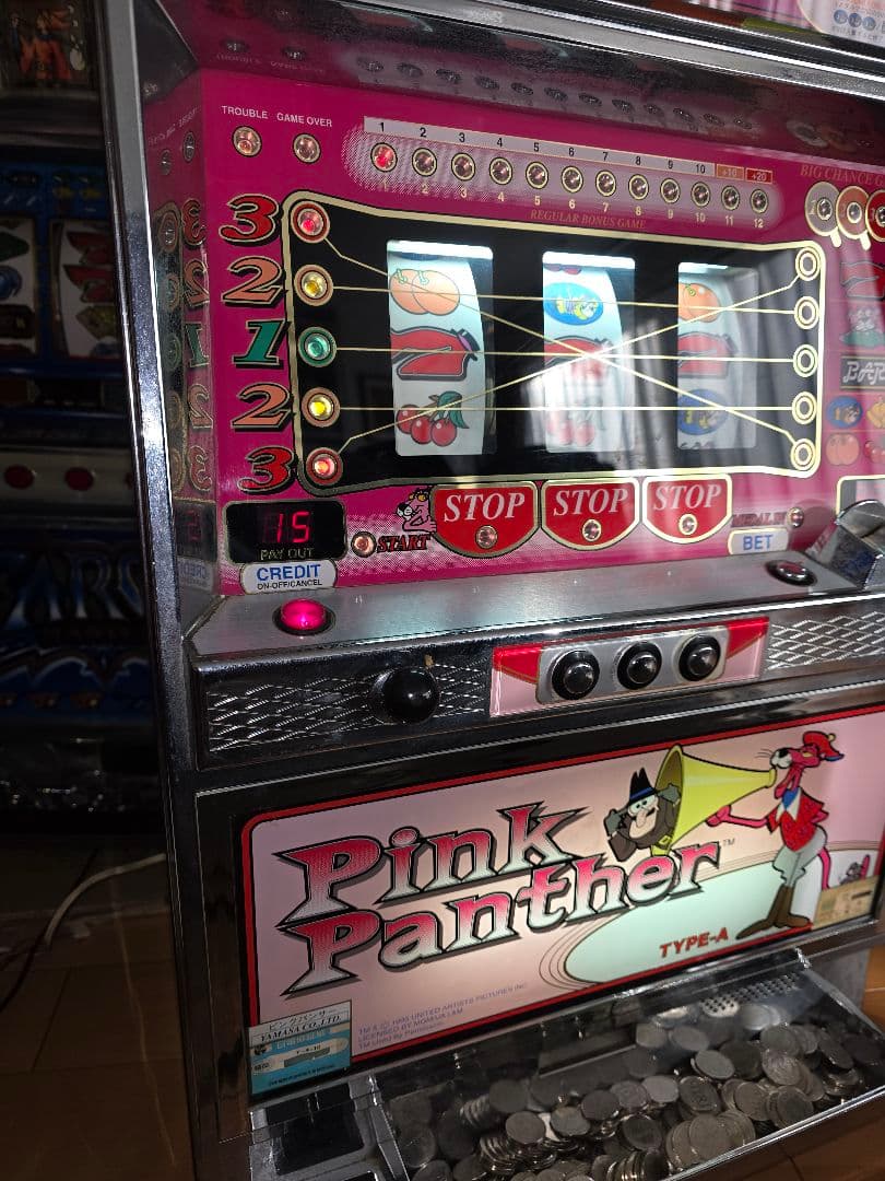 パチスロ実機 4号機 Pink Panther ピンクパンサー パチスロ