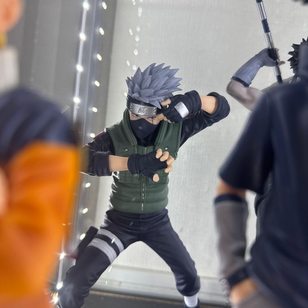 NARUTO 一番くじ　波の国　グランディスタ計6体セット+白お面、アクスタ付き