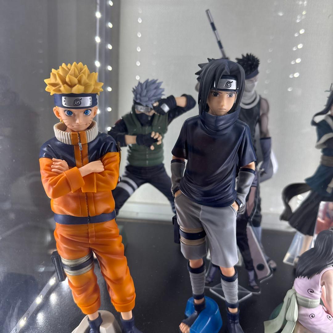 NARUTO 一番くじ　波の国　グランディスタ計6体セット+白お面、アクスタ付き