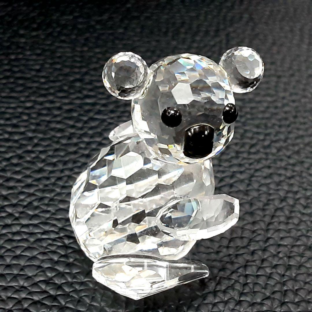P387 スワロフスキー クリスタル コアラ 親子 2頭セット　お
