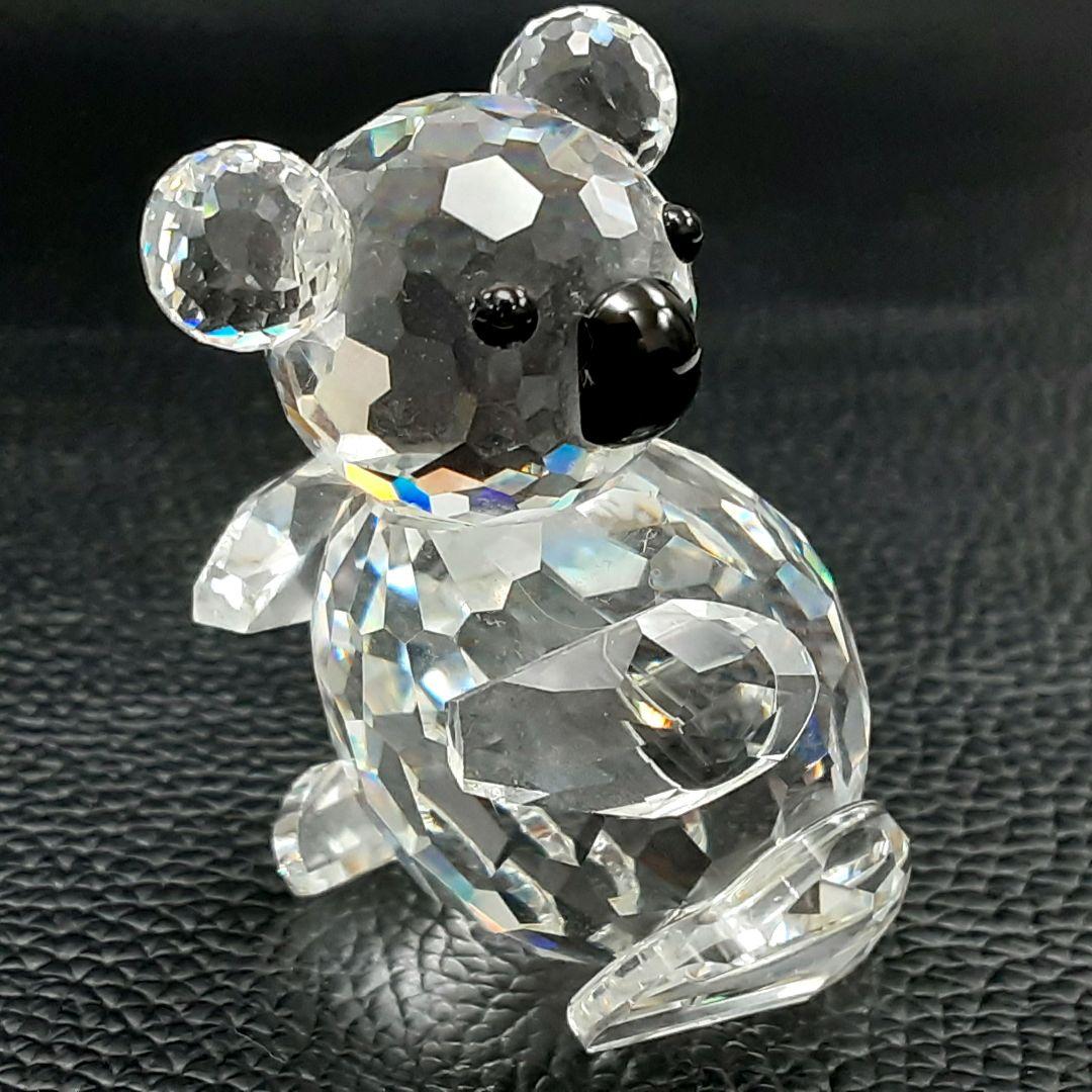 P387 スワロフスキー クリスタル コアラ 親子 2頭セット　お