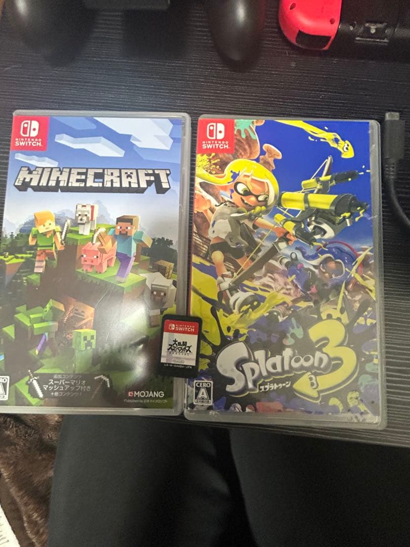 Nintendo Switch 赤色 本体 ゲームソフト3本付き