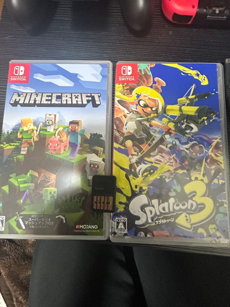 Nintendo Switch 赤色 本体 ゲームソフト3本付き