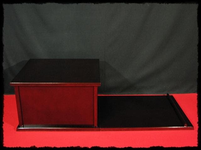 即中斎好 小袋棚 表千家 棚物 十三代 無盡宗左 分割式 茶道具 f261