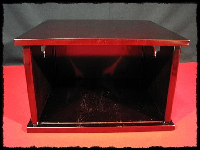 即中斎好 小袋棚 表千家 棚物 十三代 無盡宗左 分割式 茶道具 f261