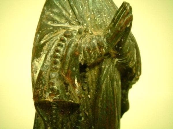 【1800年代】《cl152》フランス アンティーク 聖マリア 自立像