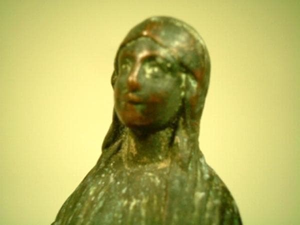 【1800年代】《cl152》フランス アンティーク 聖マリア 自立像