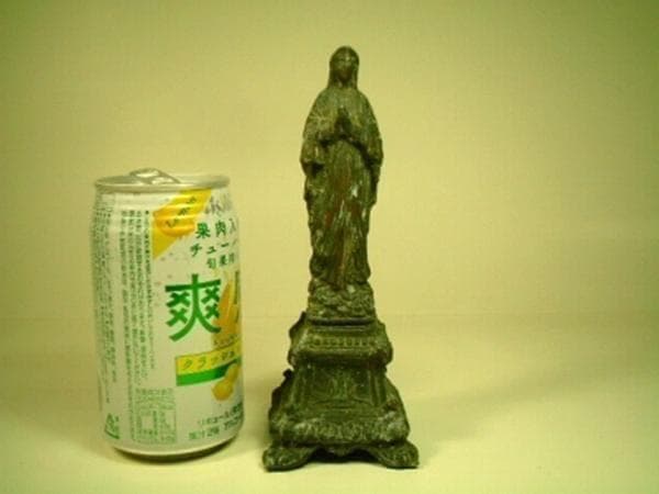 【1800年代】《cl152》フランス アンティーク 聖マリア 自立像