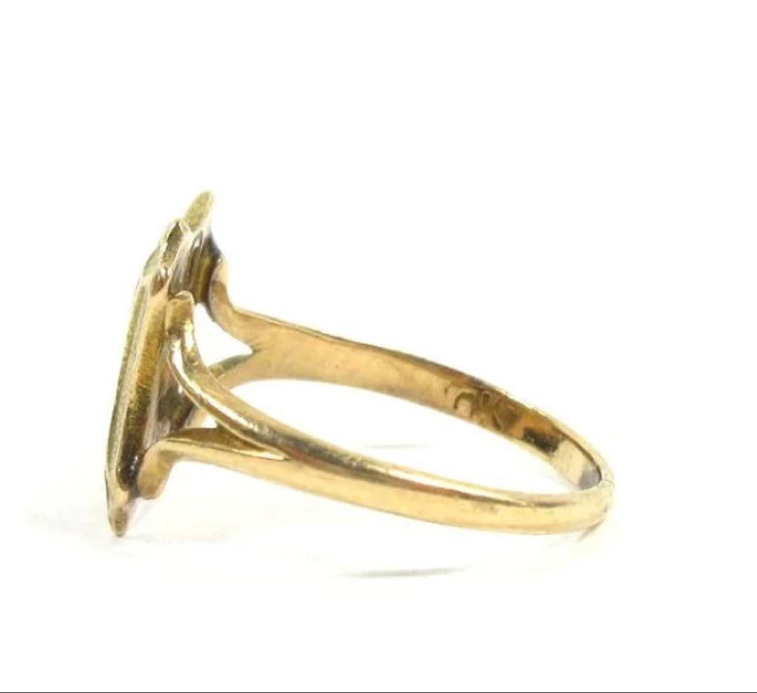 カナダ製26sBIRKS社アSPHカレッジリング指輪10金無垢10Kゴールド