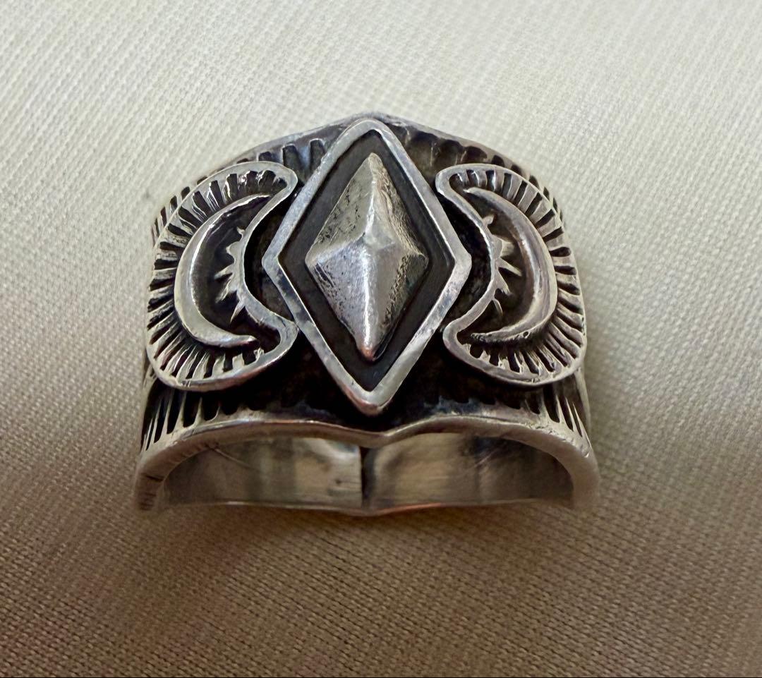 Navajo Sunshine Reeves スタンプワーク リング　18号