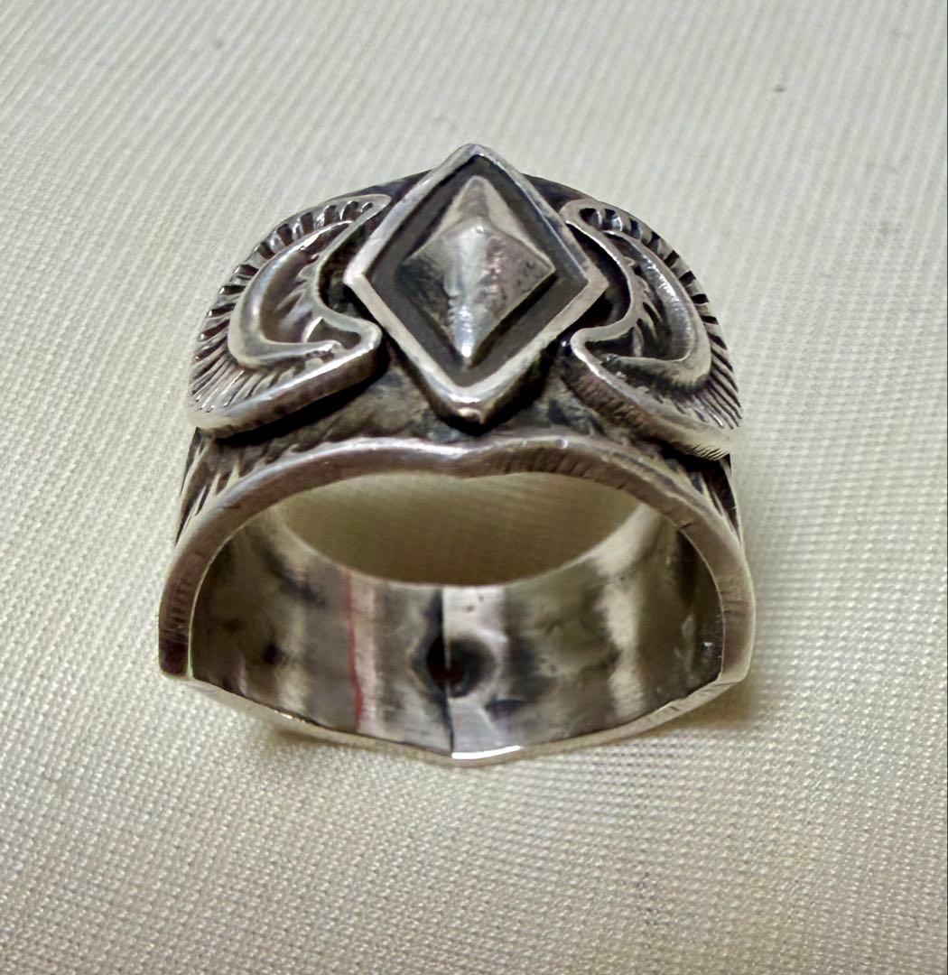 Navajo Sunshine Reeves スタンプワーク リング　18号