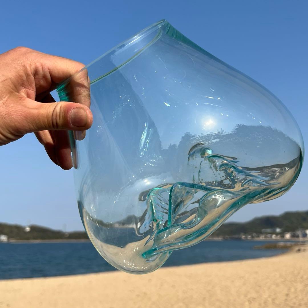 流木ガラスオブジェ大D 花瓶 金魚鉢 ガーデニング フラワーポット 水槽 アート