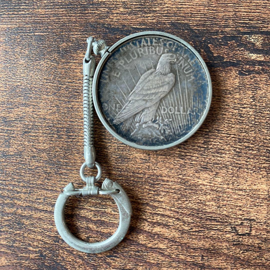1922年 ピースダラー　1ドル銀貨 キーホルダー　ヴィンテージ