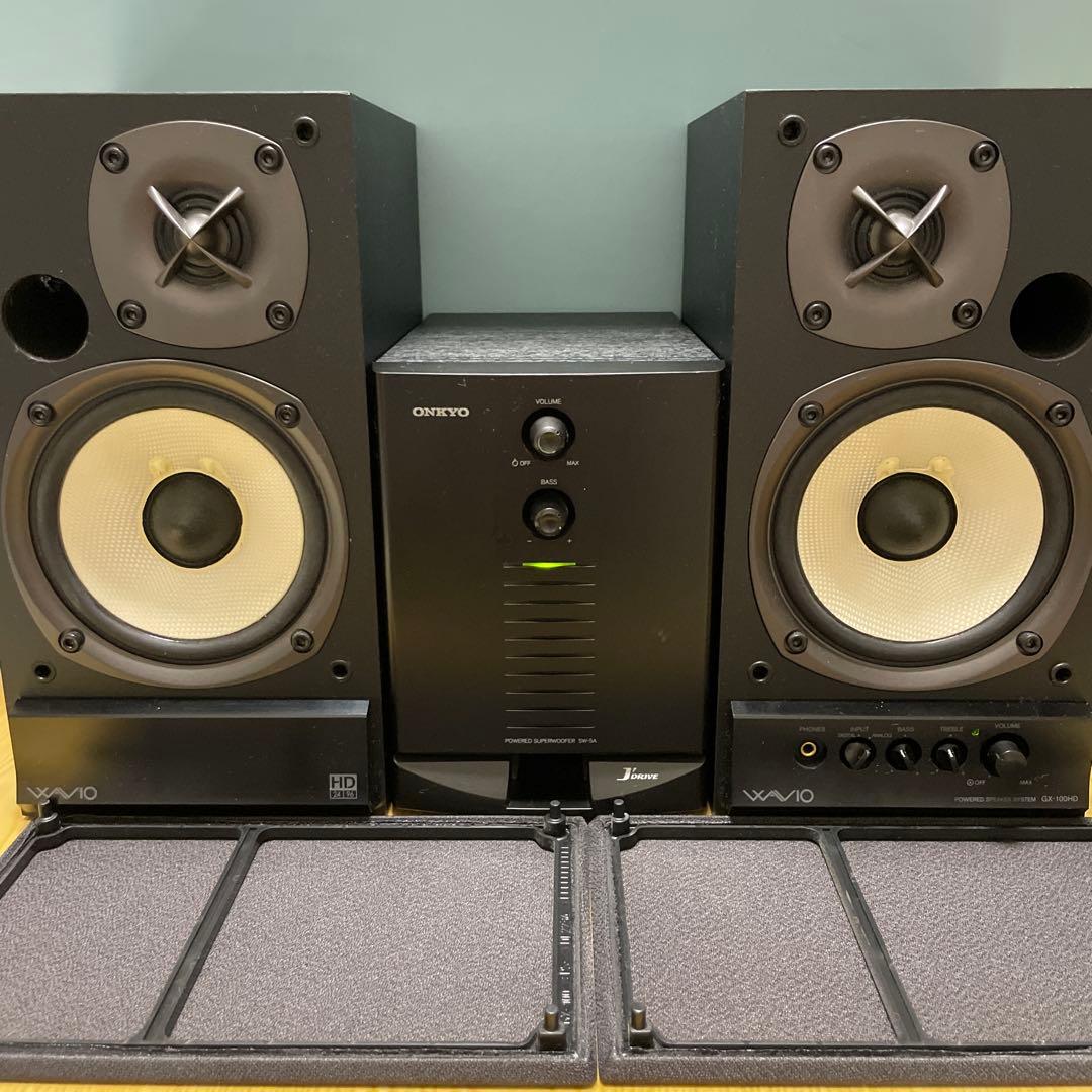 ONKYO GXー100HDとPOWERED SUPERWOOFER SW-5A