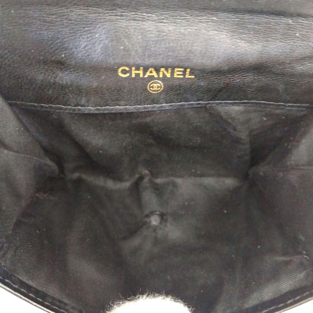 LK04 シャネル ココマーク Wホック財布 シール付き ゴールド金具