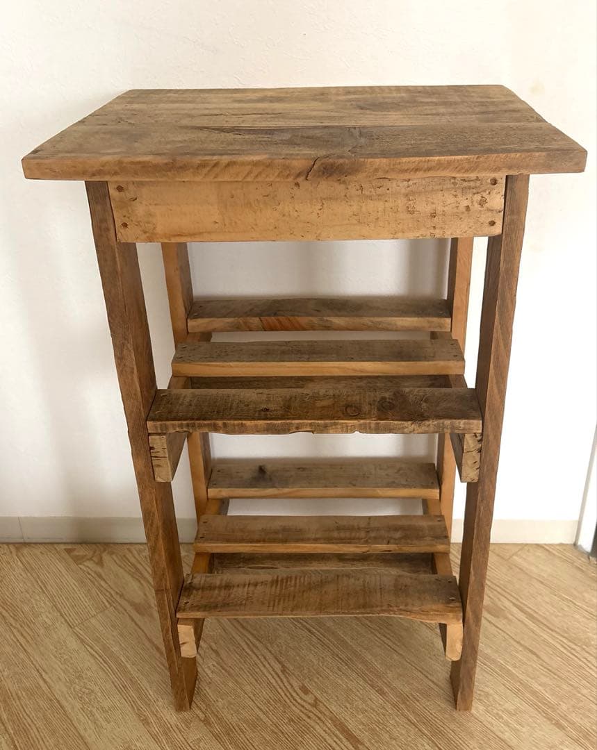 リサイクルウッド 木製シェルフ 無垢 天然木 アンティーク